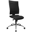 Schäfer Shop Pure Silla de oficina SSI PROLINE S2, mecanismo sincronizado, sin reposabrazos, respaldo de malla 3D, asiento ergonómico, negro/negro