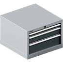 Schäfer Shop Pure SSI SCHÄFER ladekast 27-27, 3 schuifladen, tot 75 kg, B 564 x D 572 x H 400 mm, antracietgrijs/blank aluminium