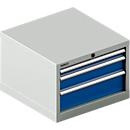 Schäfer Shop Pure SSI SCHÄFER ladekast 27-27, 3 schuifladen, tot 75 kg, B 564 x D 572 x H 400 mm, gentiaanblauw/lichtgrijs
