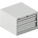 Schäfer Shop Pure SSI SCHÄFER ladekast 27-27, 3 schuifladen, tot 75 kg, B 564 x D 572 x H 400 mm, lichtgrijs/lichtgrijs