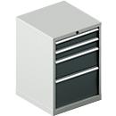 Schäfer Shop Pure SSI SCHÄFER ladekast 27-27, 4 laden, tot 200 kg, B 564 x D 572 x H 800 mm, gentiaanblauw/gentiaanblauw, met een lengte tot 200 kg.