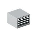 Schäfer Shop Pure SSI SCHÄFER ladekast 27-27, 4 schuifladen, tot 75 kg, B 564 x D 572 x H 400 mm, antracietgrijs/blank aluminium