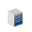 Schäfer Shop Pure SSI SCHÄFER ladekast 27-27, 6 laden, tot 200 kg, B 564 x D 572 x H 700 mm, gentiaanblauw/lichtgrijs, met een lengte tot 200 kg.