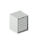 Schäfer Shop Pure SSI SCHÄFER ladekast 27-27, 6 laden, tot 200 kg, B 564 x D 572 x H 700 mm, lichtgrijs/lichtgrijs