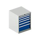 Schäfer Shop Pure SSI SCHÄFER ladekast 27-27, 6 schuifladen, tot 75 kg, B 564 x D 572 x H 700 mm, gentiaanblauw/lichtgrijs