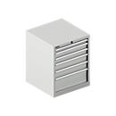 Schäfer Shop Pure SSI SCHÄFER ladekast 27-27, 6 schuifladen, tot 75 kg, B 564 x D 572 x H 700 mm, lichtgrijs/lichtgrijs