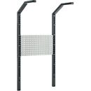Schäfer Shop Pure Structure de table pour tables de travail AST31, 2 x colonnes de structure, 1 x paroi perforée, L 750 x H 1615 mm, acier, gris anthracite/gris clair