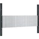 Schäfer Shop Pure tafelverbreding voor werktafels AST31, 2 x verlengzuilen, 1 x geperforeerde wand, B 1500 x H 1035 mm, staal, antracietgrijs/blank aluminium