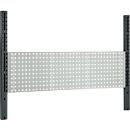 Schäfer Shop Pure tafelverbreding voor werktafels AST31, 2 x verlengzuilen, 1 x geperforeerde wand, B 1500 x H 1035 mm, staal, antracietgrijs/lichtgrijs