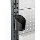 Schäfer Shop Pure universele houder voor werktafels/tafelopbouwen AST31, gesloten, tot 5 kg, kunststof, zwart