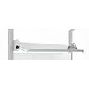 Schäfer Shop Pure Verstellboden für AST31 Tischaufbau, bis 30 kg, B 2000 x T 400 x H 120 mm, Stahl, weißaluminium