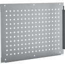 Schäfer Shop Pure zijpaneel voor handmatig in hoogte verstelbare werktafels AST31, gatenpatroon 38 x 10 mm, tot 50 kg, staal, alu wit