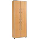 Schäfer Shop Select Aktenschrank Moxxo IQ, Holz, 5 Böden, 6 OH, B 801 x T 362 x H 2166 mm, abschließbar, Buche-Dekor