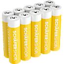 Schäfer Shop Select Alkaline-Batterien, Micro AAA, 1,5 Volt, 10 Stück