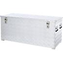 Schäfer Shop Select Alubox, 312 l, aus Riffelblech, L 1272 x B 525 x H 520 mm, abschließbar, mit Gasdruckdämpfer
