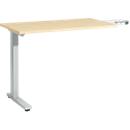 Schäfer Shop Select Anbautisch Start Off, f. T-Fuß, rechteckig, B 1000 x T 600 x H 735 mm, ahorn