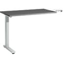 Schäfer Shop Select Anbautisch Start Off, f. T-Fuß, rechteckig, B 1000 x T 600 x H 735 mm, graphit
