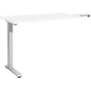 Schäfer Shop Select Anbautisch Start Off, f. T-Fuß, rechteckig, B 1000 x T 600 x H 735 mm, weiß