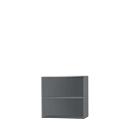 Schäfer Shop Select Anstell-/Aufsatzregal, 2 Ordnerhöhen, B 800 x T 420 x H 726 mm, graphit