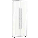 Schäfer Shop Select Archiefkast Moxxo IQ, hout, 5 legborden, 6 ordnerhoogten, B 801 x D 362 x H 2166 mm, afsluitbaar, wit 