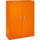 Schäfer Shop Select Armario de puertas batientes MS iCOLOUR, acero, 3 alturas de archivo, An 950 mm, naranja RAL 2004