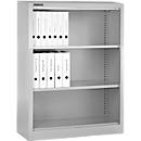 Schäfer Shop Select Armoire à étagères MS, 3 HC, L 800 x P 400 x H 1215 mm, tôle d'acier, blanc trafic