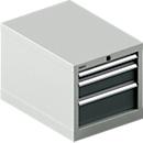 Schäfer Shop Select Armoire à tiroirs 18-27, 3 tiroirs (H 50/100/150mm), jusqu'à 200 kg, L 411 x P 572 x H 400 mm, gris anthracite/gris clair