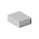 Schäfer Shop Select Armoire à tiroirs 27-36 SSI SCHÄFER, 1 tiroir, jusqu'à 75 kg, l. 564 x P 725 x H 250 mm, alu blanc/alu blanc