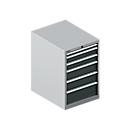 Schäfer Shop Select Armoire à tiroirs 27-36 SSI SCHÄFER, 6 tiroirs, jusqu'à 75 kg, l. 564 x P 725 x H 850 mm, gris anthracite/alu blanc