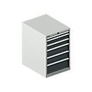 Schäfer Shop Select Armoire à tiroirs 27-36 SSI SCHÄFER, 6 tiroirs, jusqu'à 75 kg, l. 564 x P 725 x H 850 mm, gris anthracite/gris clair