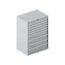Schäfer Shop Select Armoire à tiroirs 54-36 10 aluminium blanc/aluminium blanc