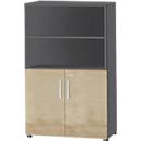 Schäfer Shop Select Armoire combinée SET UP, 4 HC, coloris graphite/chêne 