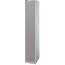 Schäfer Shop Select Armoire de vestiaire, 1 compartiment L 350 mm, 2 compartiments, étagère à chapeau et tringle à vêtements, verrouillable, gris clair/gris platine