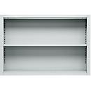Schäfer Shop Select Aufsatzregal MS, 2 OH, B 1200 x T 400 x H 800 mm, Stahlblech, Lichtgrau