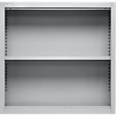 Schäfer Shop Select Aufsatzregal MS, 2 OH, B 800 x T 400 x H 800 mm, Stahlblech, Weissaluminium