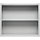 Schäfer Shop Select Aufsatzregal MS, 2 OH, B 950 x T 400 x H 800 mm, Stahlblech, Lichtgrau