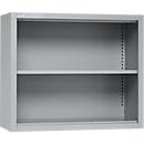 Schäfer Shop Select Aufsatzregal MS, 2 OH, B 950 x T 400 x H 800 mm, Stahlblech, Weissaluminium