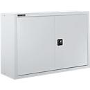 Schäfer Shop Select Aufsatzschrank MS 8412i, B 1200 x T 400 x H 800 mm, 1 Boden, Stahl, weißaluminium RAL 9006/weißaluminium RAL 9006