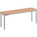 Schäfer Shop Select bank, voor kleedkamers, B 995 x D 310 x H 415 mm, lichtgrijs