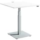 Schäfer Shop Select Beistelltisch FLEXXAS, elektrisch höhenverstellbar, ergonomisch, B 800 mm, weiss 