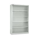 Schäfer Shop Select Bibliothèque étagères acier MS iCONOMY, 5 HC, l. 1200 x P 400 x H 1935 mm, gris clair RAL 7035