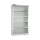 Schäfer Shop Select Bibliothèque étagères acier MS iCONOMY, 5 HC, l. 950 x P 400 x H 1935 mm, gris clair RAL 7035