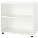 Schäfer Shop Select Bibliothèque étagères en bois, 2 étagères, L 800 mm x P 421 x H 750 mm, blanc