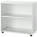 Schäfer Shop Select Bibliothèque étagères en bois, 2 étagères, L 800 mm x P 421 x H 750 mm, gris clair