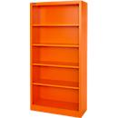 Schäfer Shop Select Bibliothèque étagères MS iCOLOUR, en acier, 5 HC, l. 950 x P 400 x H 1935 mm, orange RAL 2004