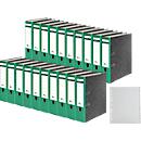 Schäfer Shop Select binder, DIN A4, back width 80 mm, 20 pieces + FREE 1 PP binder tabs A-Z,