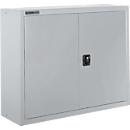 Schäfer Shop Select Bovenkast MS 8408i, B 800 x D 400 x H 800 mm, 1 legbord, staal, alu wit RAL 9006/wit RAL 9006