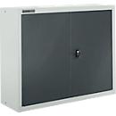 Schäfer Shop Select Bovenkast MS 8408i, B 800 x D 400 x H 800 mm, 1 legbord, staal, lichtgrijs RAL 7035/antracietgrijs RAL 7016