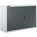Schäfer Shop Select Bovenkast MS 8412i, B 1200 x D 400 x H 800 mm, 1 legbord, staal, alugrijs wit RAL 9006/antracietgrijs RAL 7016