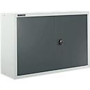 Schäfer Shop Select Bovenkast MS 8412i, B 1200 x D 400 x H 800 mm, 1 legbord, staal, lichtgrijs RAL 7035/antracietgrijs RAL 7016
